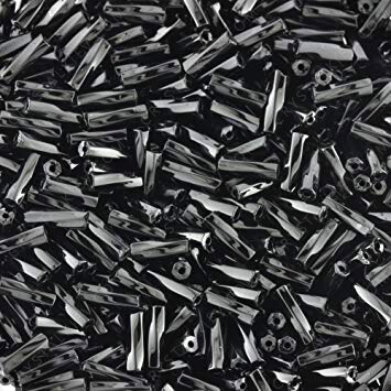 Стеклярус Jet кручений 6.0mm